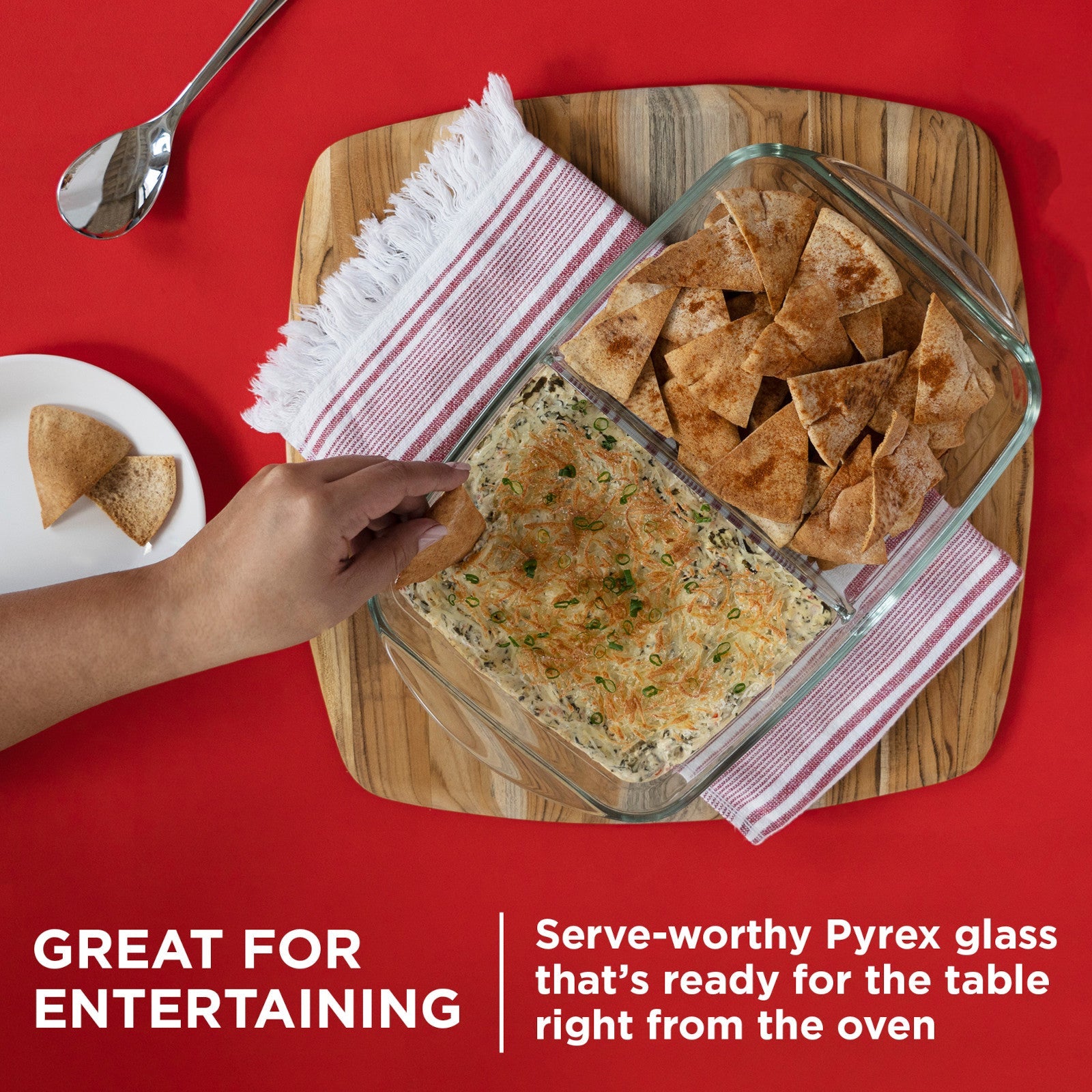 Pyrex® 8 x 12 Divided Glass Baking Dish - Image 5