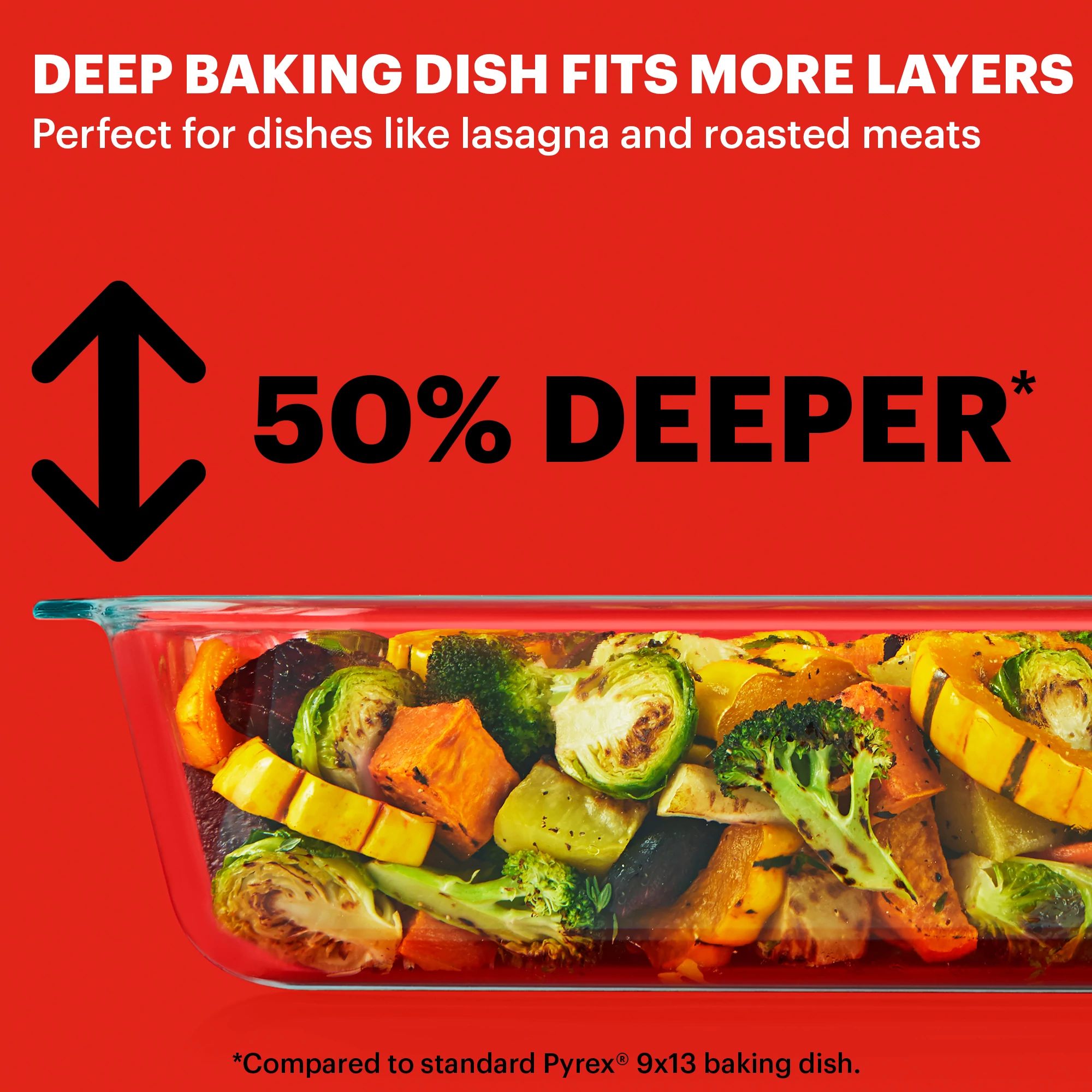 Pyrex® 9 x 13 Deep Oblong Baking Dish - Image 2